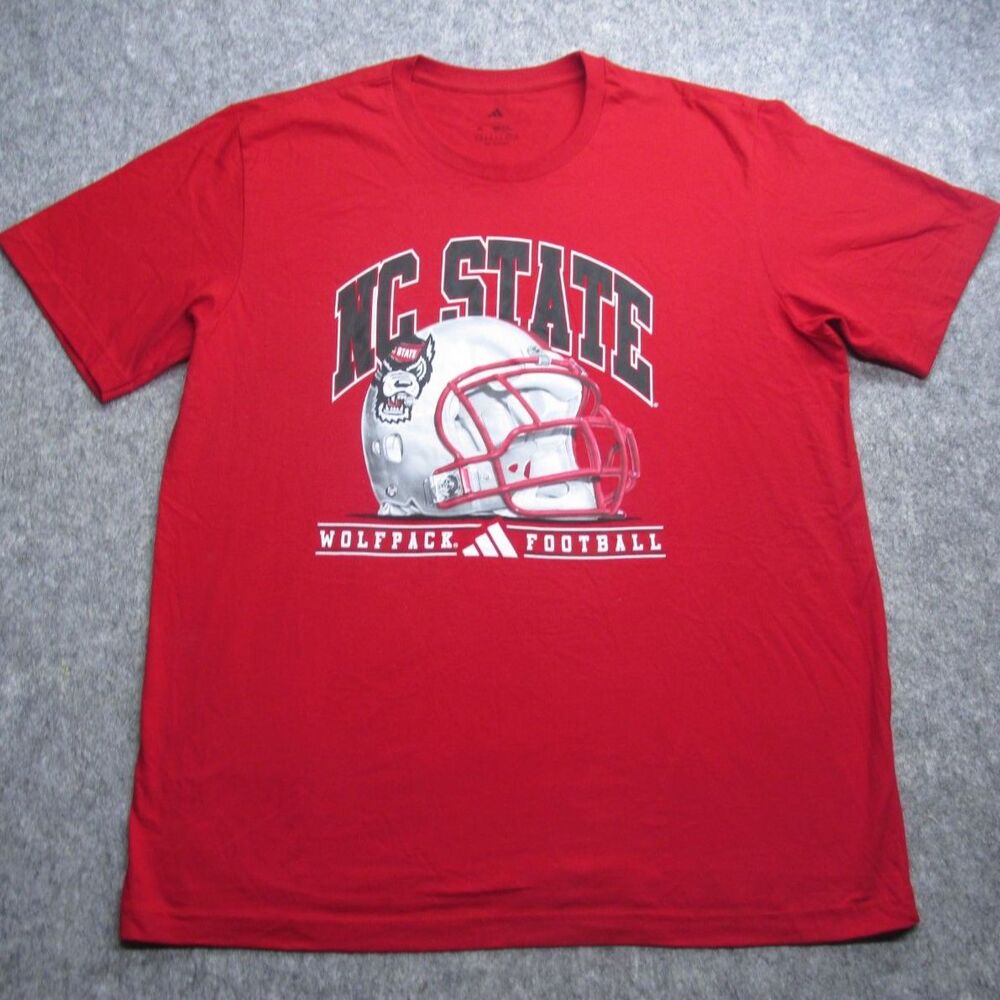 Adidas NC State Wolfpack Football T Shirt Size XL